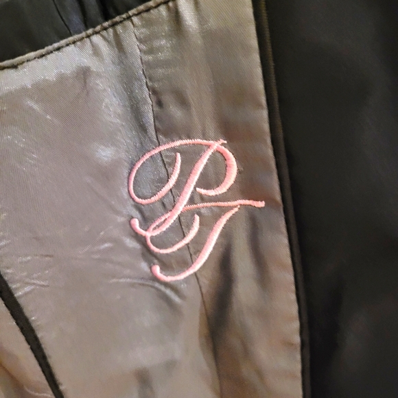 Pink Tartan Iridescent Rain Trench Coat - Size 6 - Picture 9 of 9